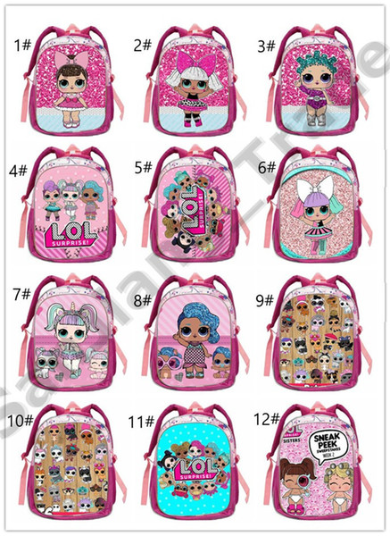 Surprise Girls Backpack PinkFong Cartoon School Bag Cute Baby Girl Backpacks Travel Storage Shoulder Bags Infantil Snack Bag A378