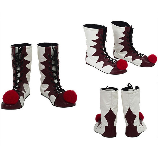 Stephen Kings It Shoes Pennywise Clown Joker Cosplay Boots Halloween Costume