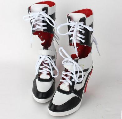 Fast Shipping Warner Bros. Movie Suicide Squad cosplay Harley Quinn cosplay shoes boots DC Comic Batman Suicide Squad