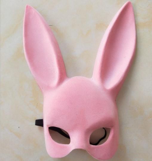 Women flocking Soft Masquerade Rabbit Ear Mask