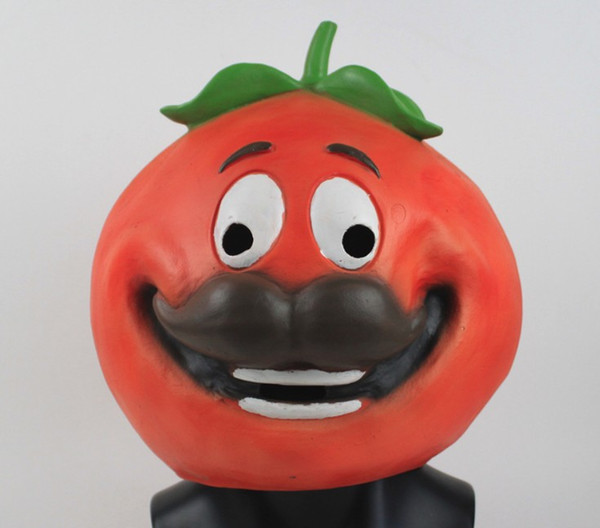 Latex Fortnite tomato Helmet Halloween Costume