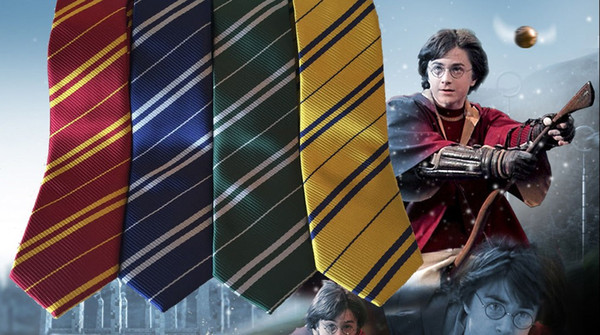 Harry Potter tie hogwarts gryffindor slytherin ravenclaw hufflepuff fancy tie