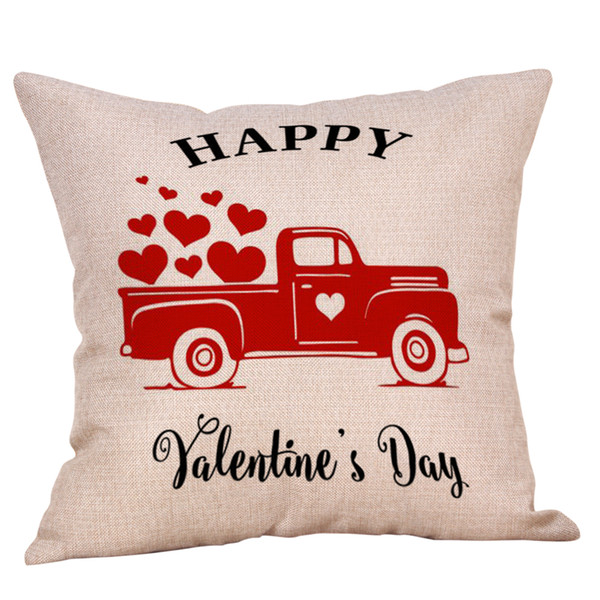 Valentines Pillow Case 23 colors 45*45cm Striped Plaid Letter Love print Pillow Covers Sofa Nap Cushion Cover Home Decors Lover Gifts