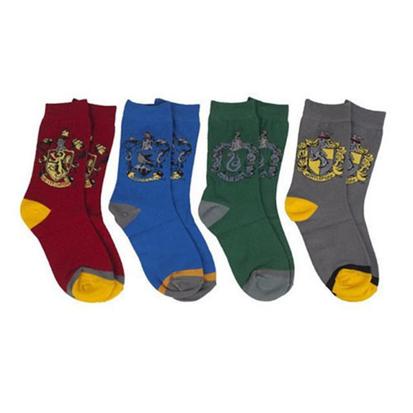 School Stockings Harry Potter Socks Ravenclaw Gryffindor Hosiery Slytherin Hufflepuff Sox Cosplay Costume Socks School Striped Badge Socks