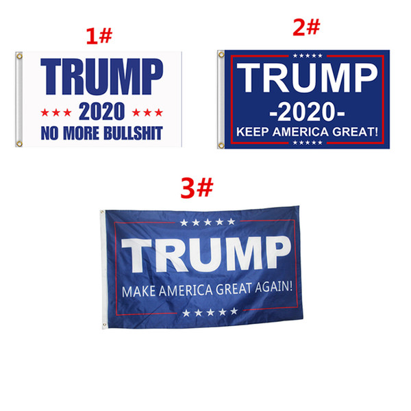 3 Styles 90*150cm Trump Flag 2020 Keep America Great Again for President USA Donald Trump Election Banner Flag 3*5 feet Free Shipping 300pcs