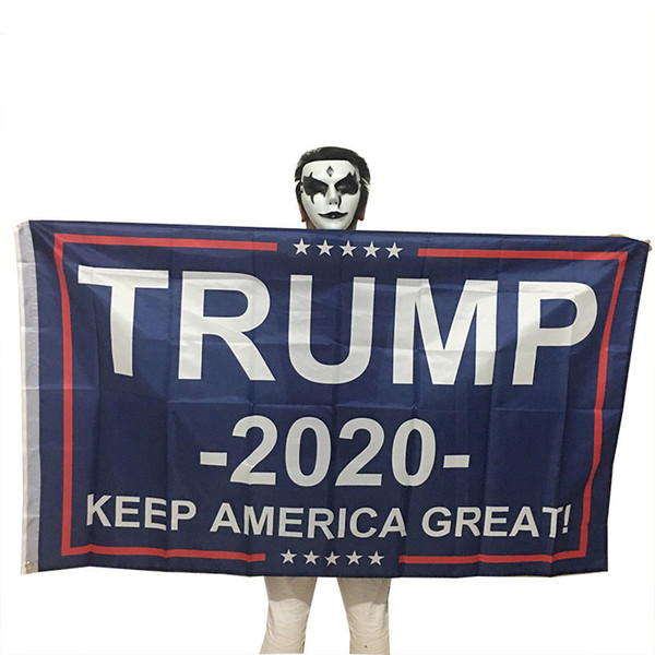 Trump 2020 Flag Print Keep America Great Banner Decor for President USA American Election No More Bullshirt Donald Flag 90x150cm 2018 Hot