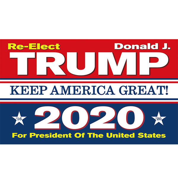 Trump 2020 Flag Print Keep America Great Banner Decor for President USA American Election No More Bullshirt Donald Flag 90x150cm New JJl