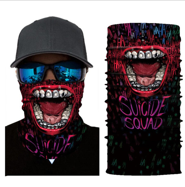 Suicide Squad Neckerchief New Fashion Cool Outdoor Style Sand Control Mask Whole Internet Unique Design Multiple Ways To Wear