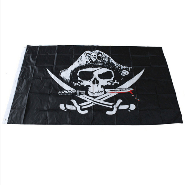 Creative Jolly Roger Skull Crossbones Pirate Flag Bar KTV Night Club Decorations Flags Halloween Party Supplies