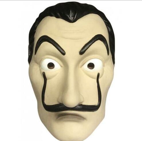 La Casa De Papel Mask for Men Women Salvador Dali Mask Halloween Carnival Christmas dali Mask