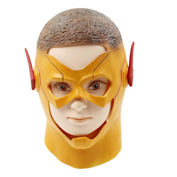 Hanzi_masks Flash Mask Adults DC Movie Cosplay Costume Halloween Full Head Realistic Latex Party Masks