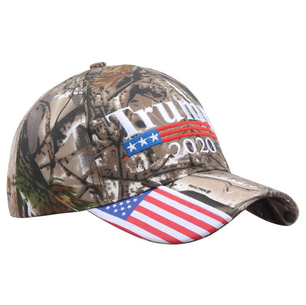 President Donald Trump Baseball Hat Camo Color MAGA Cap Adjustable Strapback Unisex US Flag Snapback Sports Beach Jogging Caps A5708