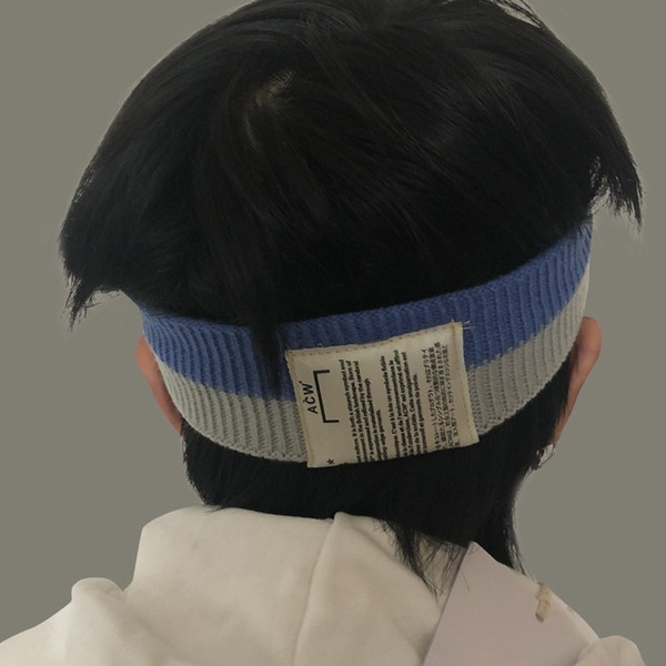 18FW A-COLD-WALL* ACW Hairband Baby Men Women Knit Headband Beautiful Headband Decor Winter Headwrap Fashion Hair Band HFYMTD001