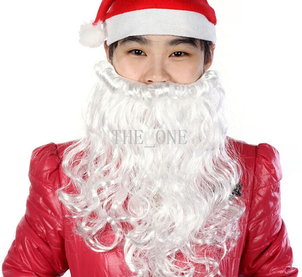 christmas santa claus beards Costume Mustache False Beard santa claus white beard santa claus costume halloween beard free shipping in stock