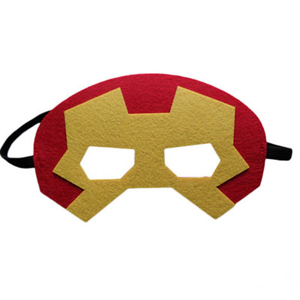 Superhero masks for kids birthday party Halloween Cosplay Masks Cartoon Felt Mask Costume Party Masquerade Eye Mask Children Christmas gift