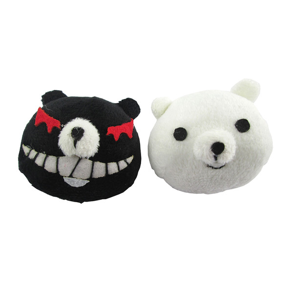 Danganronpa Dangan-Ronpa Junko Enoshima monokuma Cosplay Hairpin headwear Hair Clip Black White Bear