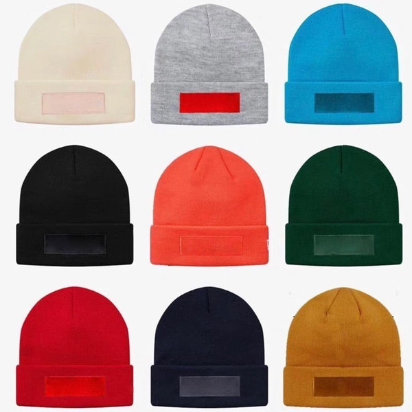 18FW New Era Box Logo Beanie Cap Knitted Cold Hat Cap Street Travel Fishing Casual Autumn Winter Hat Warm Outdoor Sport Hats HFLSMZ047