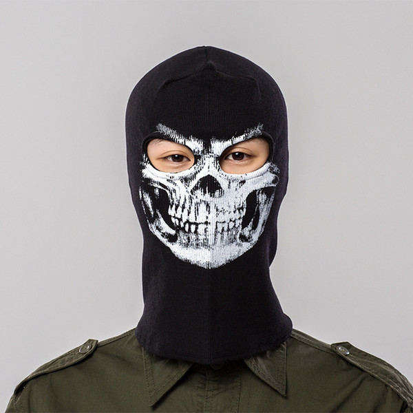 Halloween Performance Masks Knitted Headgears Free Shipping Skull Printed Scaring Costume Mask Fashion Cycling Windbreak Mask