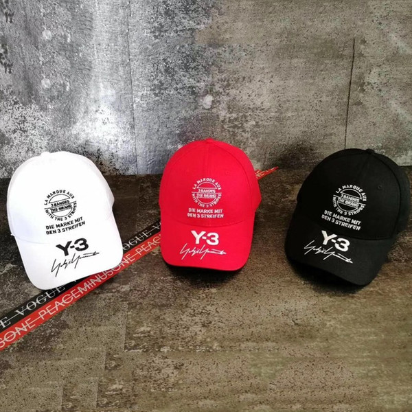 18SS Fashion Y-3 Letter Logo Embroidery Hat Cap Luxury Street Travel Sunhat Fishing Casual Sun Hat Summe Outdoor Sports Hats HFYMMZ007