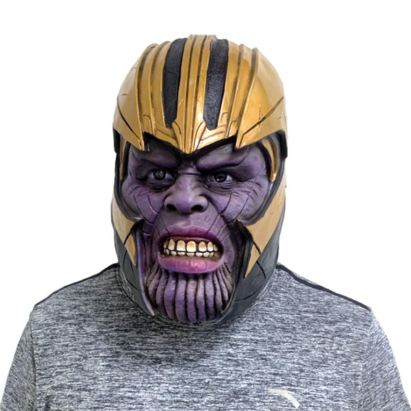 Marvel Avenger's Endgame Thanos Mask Full Actor's Headgear Carnival Cosplay Costume Halloween Masquerade Mask