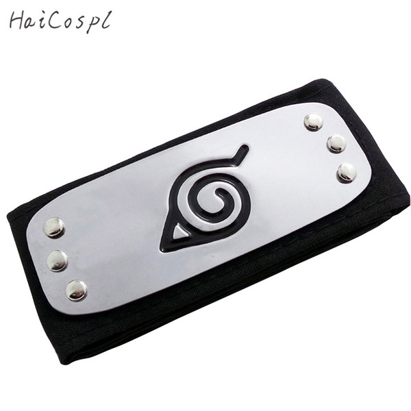 toys Naruto Headband Anime Cosplay PU Cool Headwear Pain Gaara Orochimaru Itachi Uchiha Sasuke Kakashi forehead protective Adult