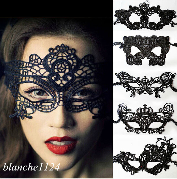 Halloween Sexy Princess Masquerade Masks Black Lace Masks Venetian Half Face Mask Christmas Cosplay Party Night Club/Ball Eye Masks