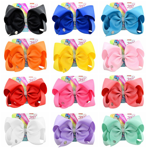 Rainbow Jojo Bows Hairpin for Girls Siwa Style candy color baby bowknot Hair bows Christmas Hair Accessories Jojo Birthday Wear Hair Clips