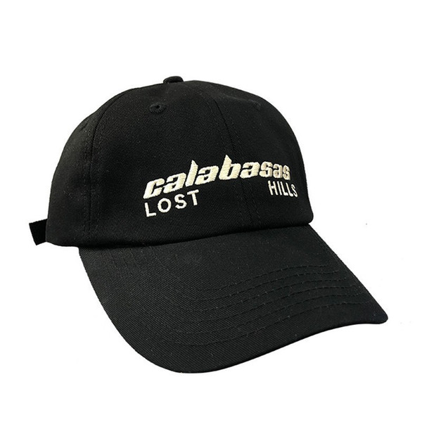 18SS CALABASAS SEASON 5 Logo Embroidery Hat Cap Kanye Fashion Street Travel Sunhat Fishing Casual Sun Hat Outdoor Sports Hats HFYMMZ013