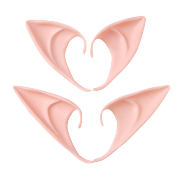 1 Pair Halloween Party Elven Elf Ears Anime Fairy Cospaly Costumes Vampire Latex