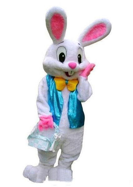 Factory direct sale PROFESSIONAL EASTER BUNNY MASCOT COSTUME Bugs Rabbit Hare Adult Fancy Dress Cartoon Suit