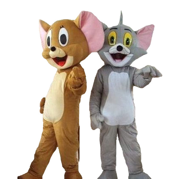 Tom and Jerry mascot cat mascot mouse mascot costume adult size 