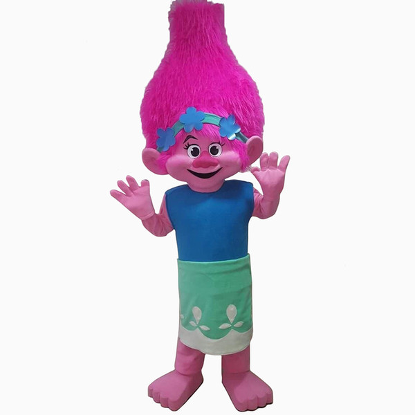 NEW Poppy From Dream works TROLLS Movie Costume Mascot Fancy Dress BRAND