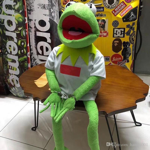 19FW BOX LOGO mascot Kermit Plush Doll Toy Collections Fashion dropping week HFLSWO003