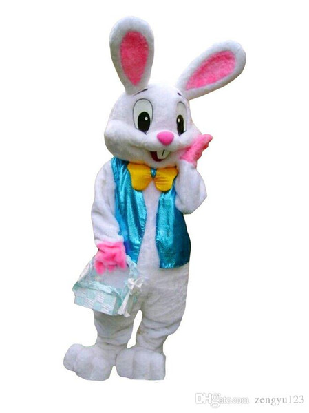 PROFESSIONAL EASTER BUNNY MASCOT COSTUME Bugs Rabbit Hare Adult Fancy Dress Cartoon Suit