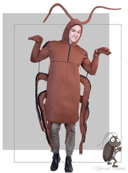 Halloween Cockroach Uniform Costumes Adult Mens Theme Party Funny Mascot Costumes Classic Carnival and Halloween Apparel