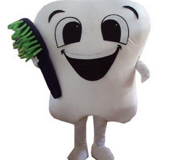 Teeth and toothbrush Mascot Costume mascot costumes for adults christmas Halloween Outfit Fancy Dress Suit 