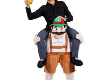 Shoulder Ride On Me Piggy Back Ride On Fancy Dress Adult Party Costume Mens Mascot