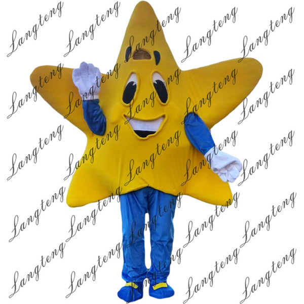 New high quality five-pointed star Mascot costumes for adults circus christmas Halloween Outfit Fancy Dress Suit 012