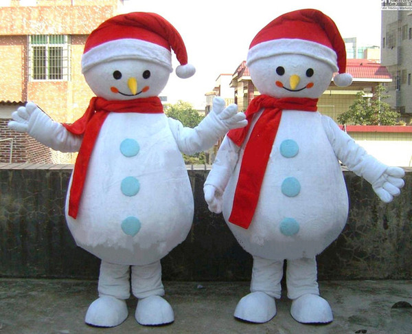 High quality sale Christmas snowman mascot costume Christmas party performance mascot costume adult size