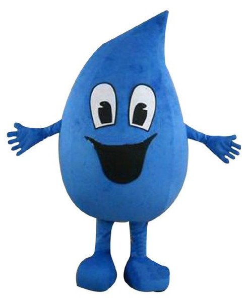 Hot sale adult blue Water-drop Mascot costumes Fancy dress Cartoon Costumes Free 