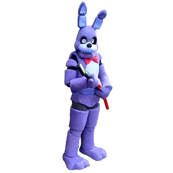 New Five Nights at Freddy's FNAF Toy Creepy Purple Bunny Mascot costumes Halloween Outfit 