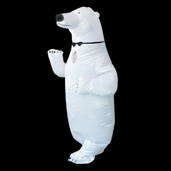 Purim Inflatable Polar Bear Costume Mascot Costumes Animal Fantasias Adult Christmas Halloween Birthday Party Costume