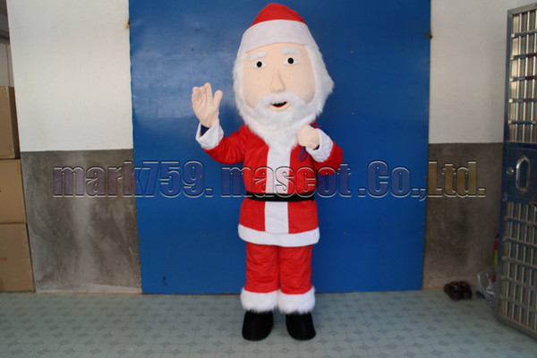 Lovely Cute Santa mascot costume Adult Size,Santa Claus luxurious plush toy carnival party celebrates mascot factory sales.