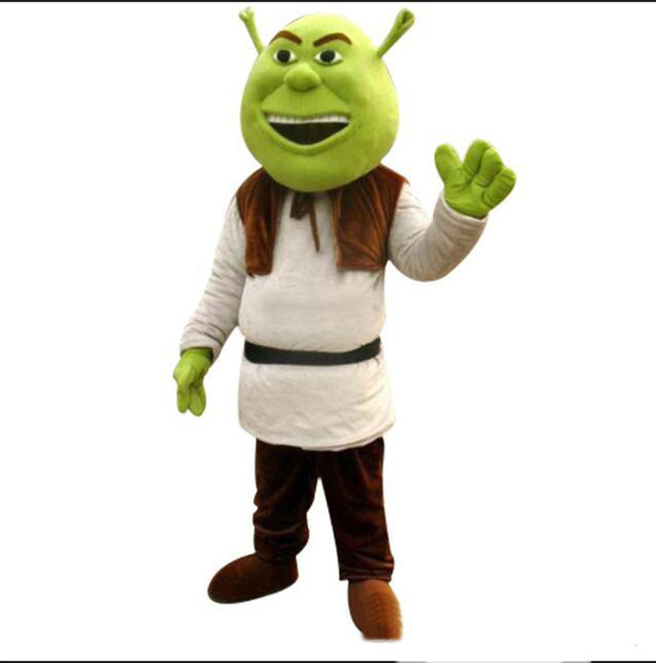 Hot new Shrek Mascot Costume Adult For Halloween! Free 