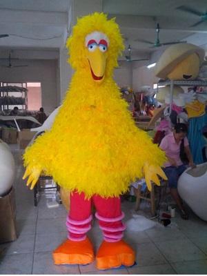 New yellow bird clothing mascot sesame street mascot costume stage performance clothing hairy monster costume ball 