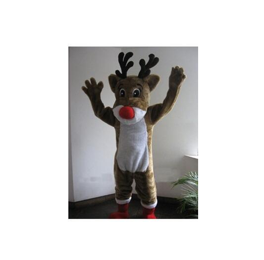 High quality Christmas deer mascot costume adult size factory custom