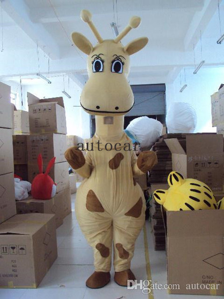 yellow giraffe Cartoon Character mascot Costume Custom Products custom-made 