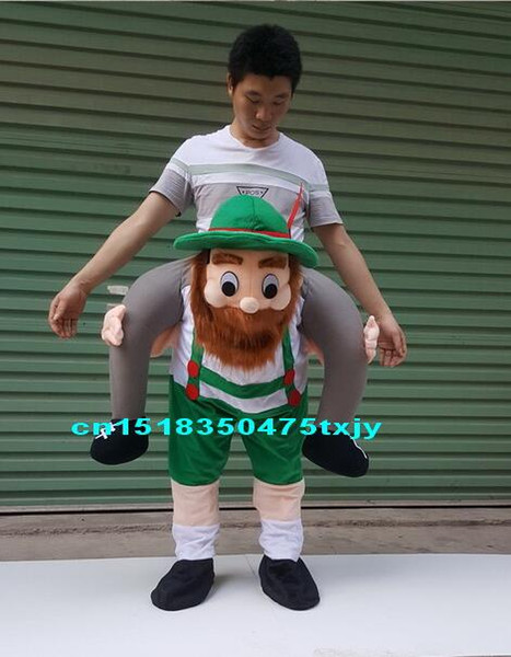 Funny Carry Me Fancy Dress Up Ride On Oktoberfest Mascot Party Mascot Halloween Costume Fits Most Fancy Pants size S.M.L,XL,XXL