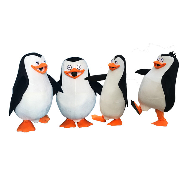 New Madagascar Penguin Mascot Costume Cartoon Character Party Dress Costume Fancy Dress for Party&Halloween