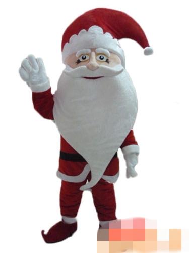 High-quality Real Pictures Christmas Santa Claus Mascot Costume 